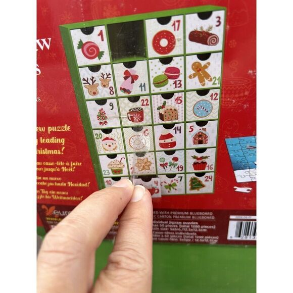 Advent Calendar 24 Day Surprise Jigsaw Puzzles Sweet Christmas Eurographics NIB - Picture 4 of 6
